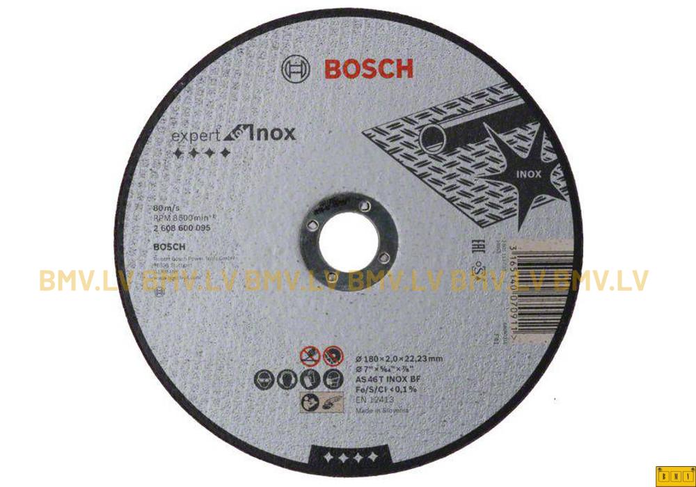 Griezējripa metālam Bosch Rapido expert for Inox 180x22.2mm AS46 2.0mm
