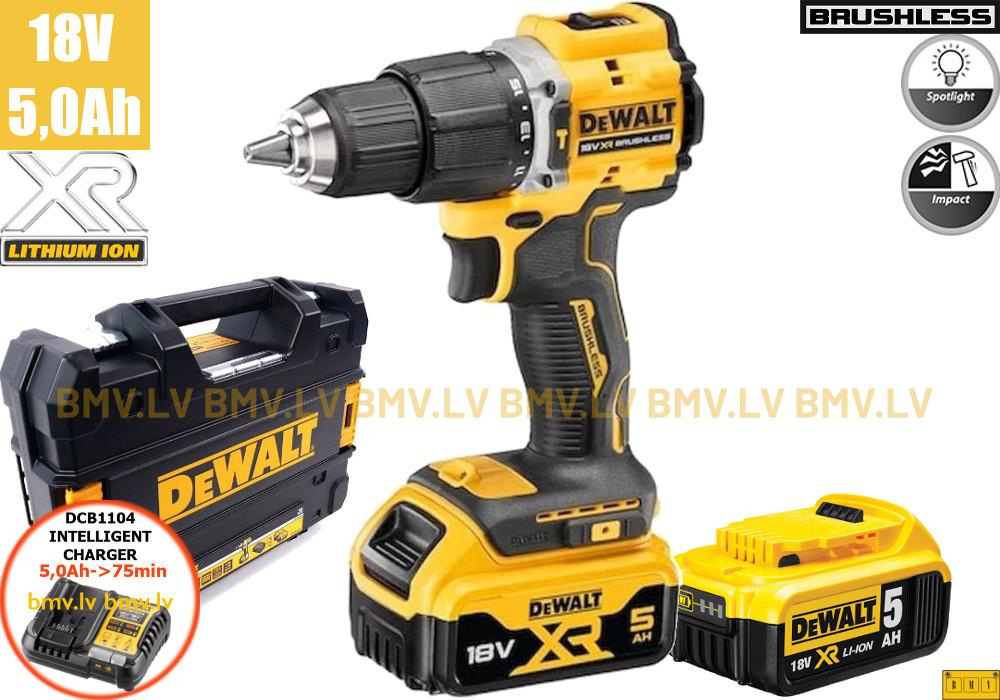 Triecienurbjmašīna/Skrūvgriezis DeWalt DCD100YP2T 18V (2x5.0Ah)